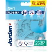 Jordan Zobotrebci Flosser Zobozdravniki 3 v 1, 36 kosov