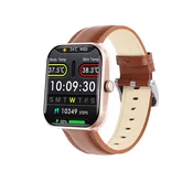 INF Smart Watch Brown Leather z zdravstvenim spremljanjem in 108 športi, (5000263698)
