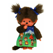 Plišana igracka Monchhichi - Camping Dress Girl, Majmun, 20 cm