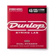 DUNLOP DBHYN45125 DUAL DYNAMIC Nickel Steel 45-125 strune za bas kitaro