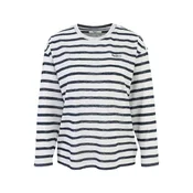 Pepe Jeans Majica Marlen  temno modra / naravno bela
