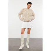 Trendyol Stone Tasseled Coat Knitwear Cardigan