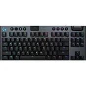 Mehanska igralna tipkovnica Logitech G915 TKL Tenkeyless - linearna stikala, nordijska razporeditev (PC)