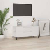 TV ormaric bijeli 102 x 44,5 x 50 cm od konstruiranog drva