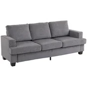 Homestar Sofa 3-sedežna 213x82x90 cm Siva
