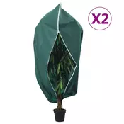 Vidaxl vidaXL Zaščitne kapuce z zadrgo, 2 kosa, 70 g/m2, 3,93 x 3 m