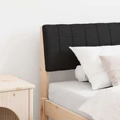 vidaXL vidaXL Tapecirano vzglavje Črna 75 cm Masivno borovo les, (5000108866)