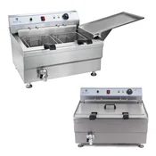 Cvrtnik za dvojno pecivo - 33 L - 400 V - 2 košari