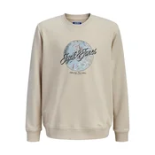 Jack & Jones Junior Majica Honolulu bež/svetlo modra
