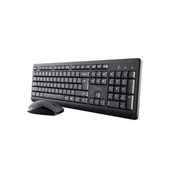 Trust - Tastatura+miš TRUST Primo bežicni set/US/crna
