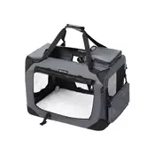 Songmics Prenosna torba za psa, 70x52x52 cm, siva