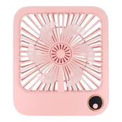 GS Stolni ventilator, W30, s podesivim postoljem, roza