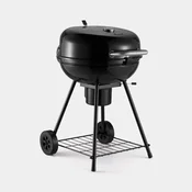 VonHaus Kettle BBQ Roštilj na Ugljen i Drva – Prijenosni Vrtni Roštilj s Termometrom i Kotačićima