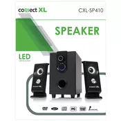 Connect XL Zvucnik, set,  2.1, AC 220V, crna boja - CXL-SP410