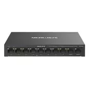 Mercusys MS110CP mrežno stikalo Fast Ethernet (10/100) Power over Ethernet (PoE) Črna