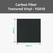 Bambu Lab Carbon Fiber Textured Removable Vinyl - 1 set.