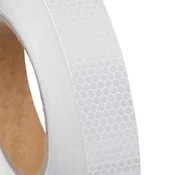 shumee vidaXL Odsevni trak bel 2,5 cm x 50 m PVC