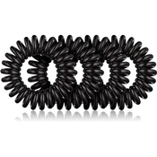 BrushArt Hair Rings Elastike za lase 4 kosi Black 4 kos