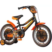 Deciji bicikl crno oranž 16 Moto Cross