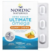 Ultimativne Omega Gummy Žvečljive bonboni, Tropsko sadje - 54 bonbonov