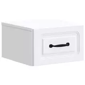 vidaXL Stenski nočni omarici Bela 34,5 x 33 x 20 cm Inženirski les