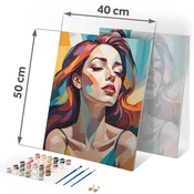 Massido Massido Painting by Numbers Kit - Portrait of a Woman 40x50 cm, (21738664)