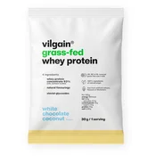 Grass-Fed Whey Protein –? iz mleka krav, hranjenih s travo, iz trajnostne reje, sladkan s stevijo, ultrafiltriran pri nizkih temperaturah