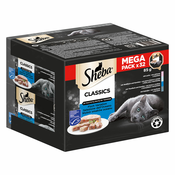 76 + 20 gratis! Sheba pladnji/vrečke 96 x 85 g - Classics v pašteti