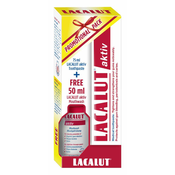 Lacalut Aktiv pasta za zube 75 ml+Lacalut Aktiv rastvor 50 ml