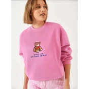 Bianco Lucci Majica Sweatshirts svetlo roza