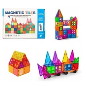 Magnetic Tiles Magnetni sestav za otroke set 100 kosov - Magnetic Tiles