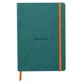 Notes A5, Rhodiarama soft, s gumicom, diktando crte, paun plavi