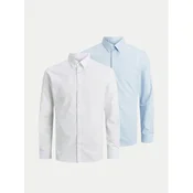 JACK & JONES Poslovna srajca JJJoe svetlo modra / off-bela