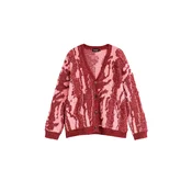 Desigual Pletena jopa roza / rdeča