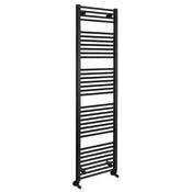 AQUALINE DIRECT Elegantno Črno Mat Ogresno Telo 450x1680mm s Stranskim Priključkom