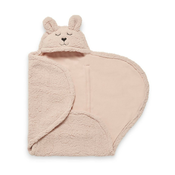 Jollein - Jastuk za nošenje bebe fleece Králícek 100x105 cm ružicasta