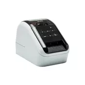 Brother QL-810W, Label Printer, DK Rolls up to 62 mm width, 148 mm/s print speed, 300 dpi, USB 2.0, PT Editor Lite, Wi-Fi, Black/Red printing, USB cable, AC adapter & power cord documentation, Optional Li-ion battery