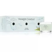 Yankee Candle Yankee Candle votivní svíčka ve skle Clean Cotton 3x37g