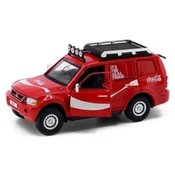 Kolekcionarski model Motor City Classics Suvremeni: Automobili - Mitsubishi Pajero Coca-Cola, Red/White, 2004