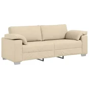 Sofa za 3 osobe Krema 220 cm tkanina