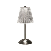 LED prigušiva punjiva stona lampa LED/2,4W/5V 3000-6000K 1800 mAh hrom