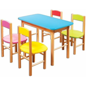 eoshop Otroška pisana miza AD252 (barva: modra)