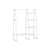 Songmics Oblekalni regal 5 polic 40x1017x1533 cm bela