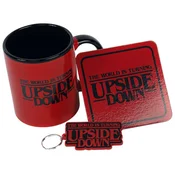 Stranger Things The World Is Turning Upside Down mug + keychain + coaster gift pack