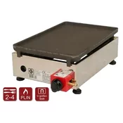Stoni plinski roštilj inox 26 x 40, gusana glatka ploca MINI 26 gusana glatka ploca