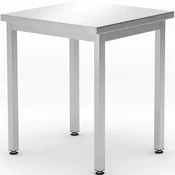 shumee Kuhinjska delovna miza iz jekla z osrednjo površino Budget Line 600 x 600 x 850 mm - Hendi 817056