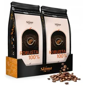 shumee Kavna zrna 1kg x2 robusta 100% sveže pražena za espresso aparat + gratis