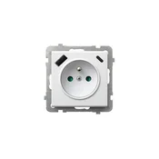 Ospel - Kucna uticnica bez okvira 230V + 1xUSB-A + 1xUSB-C SONATA bela