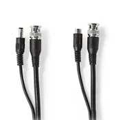 Nedis Kabel CCTV kamere BNC DC 20 0 m Rund PVC Svart Presentbox
