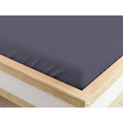 Napenjalna rjuha iz mikrovlaken temno siva 90 x 200 cm